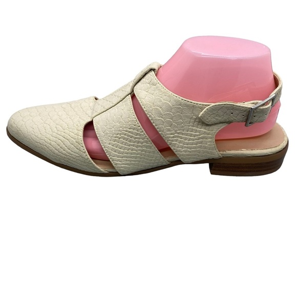 Topshop Odessa Embossed‎ Cutout Closed Toe Sandal Strap Closure Size EU 41 - Picture 2 of 11